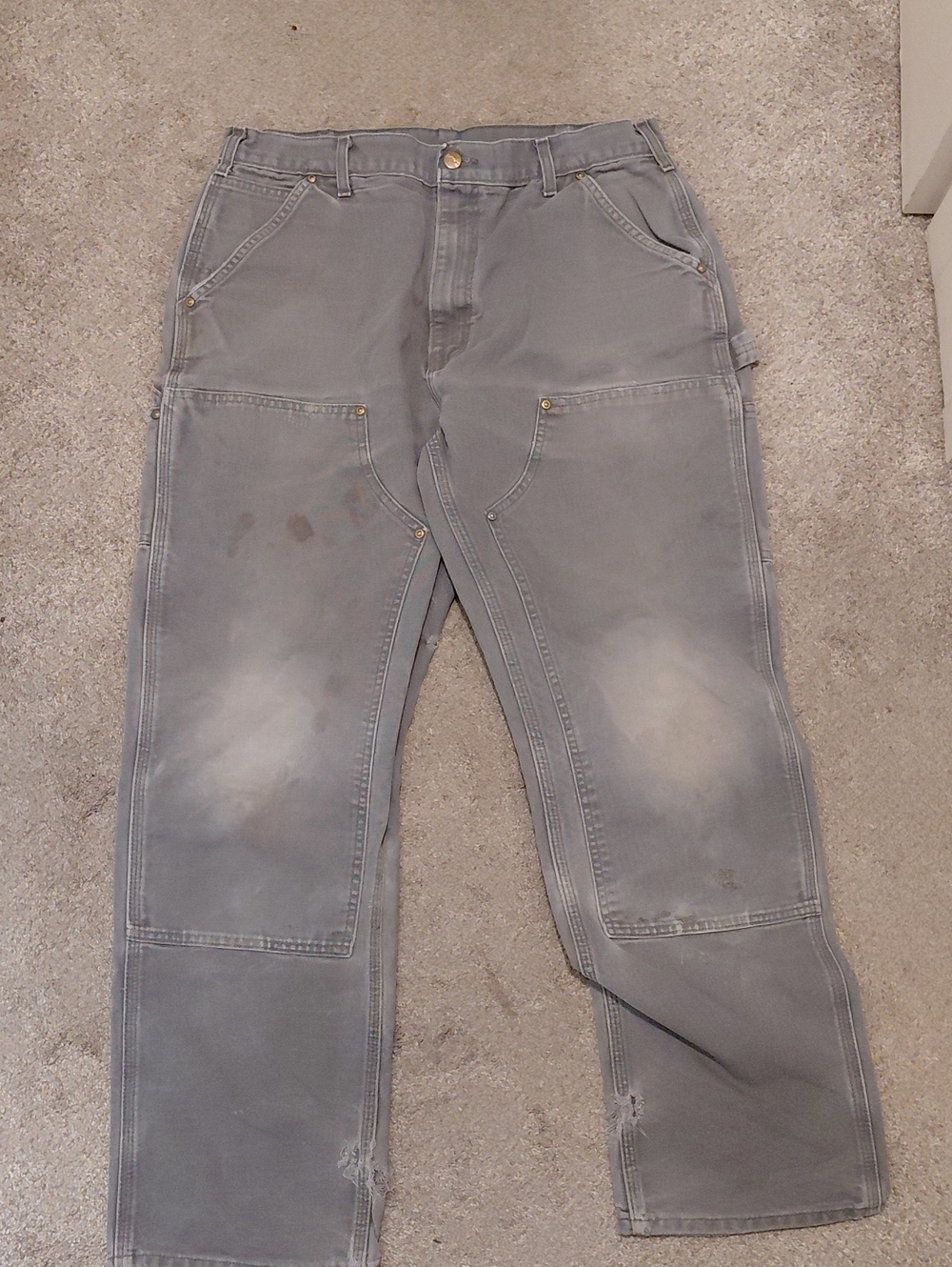 Carhartt Men's Gray Work Cargo Pants Vintage USA